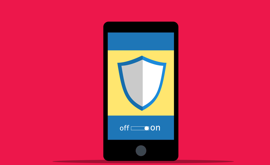 Free cyber security phone login vector