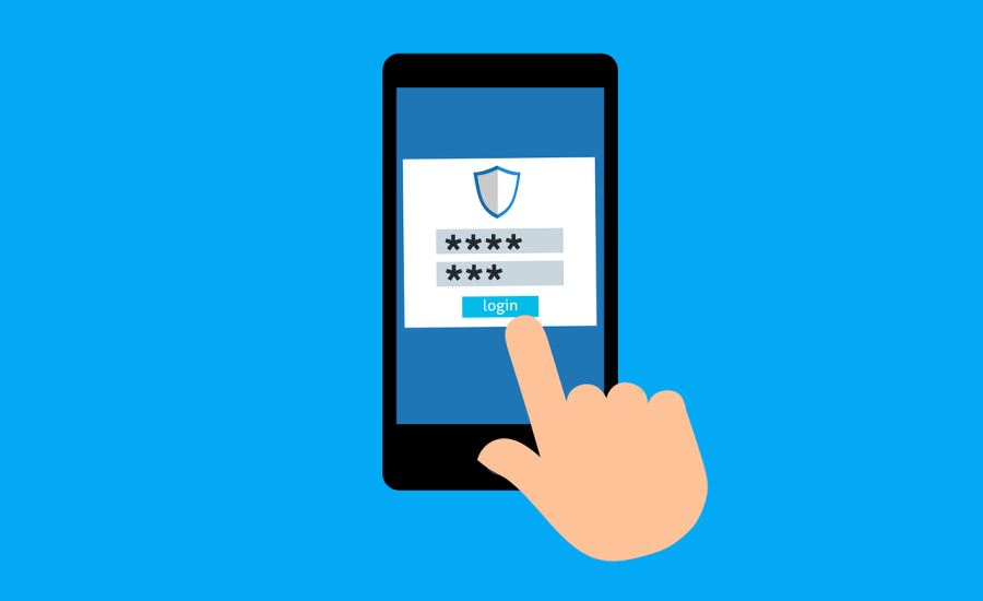 Free password login sign vector