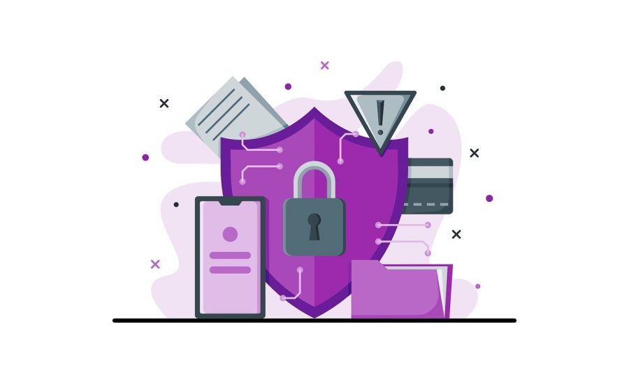 Free internet security digital vector